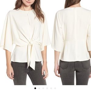 Tie front blouse